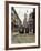 Italy, Lombardy, Milan, Milan Trams on Via Orefici with Castello Sforzesco, Dawn-Walter Bibikow-Framed Photographic Print