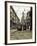 Italy, Lombardy, Milan, Milan Trams on Via Orefici with Castello Sforzesco, Dawn-Walter Bibikow-Framed Photographic Print