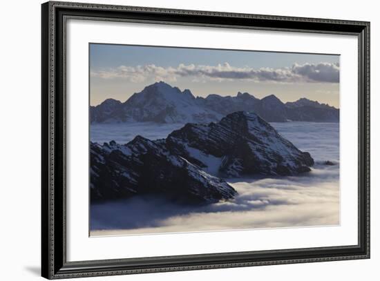 Italy, Lombardy, Stilfser Joch (Col) National Park, View of Monte Scorluzzo, Cresta Di Riding-Rainer Mirau-Framed Photographic Print