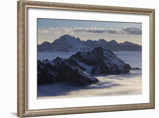 Italy, Lombardy, Stilfser Joch (Col) National Park, View of Monte Scorluzzo, Cresta Di Riding-Rainer Mirau-Framed Photographic Print