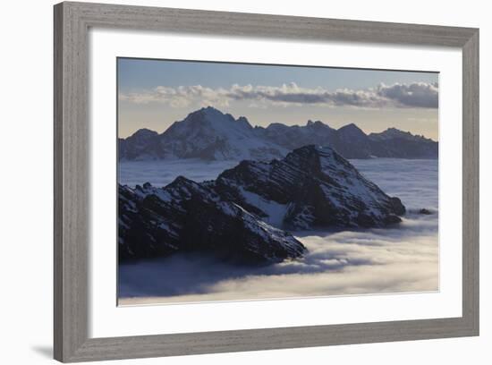 Italy, Lombardy, Stilfser Joch (Col) National Park, View of Monte Scorluzzo, Cresta Di Riding-Rainer Mirau-Framed Photographic Print