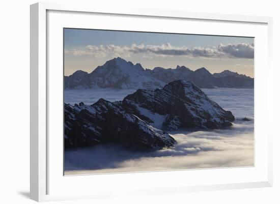 Italy, Lombardy, Stilfser Joch (Col) National Park, View of Monte Scorluzzo, Cresta Di Riding-Rainer Mirau-Framed Photographic Print