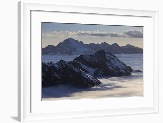 Italy, Lombardy, Stilfser Joch (Col) National Park, View of Monte Scorluzzo, Cresta Di Riding-Rainer Mirau-Framed Photographic Print