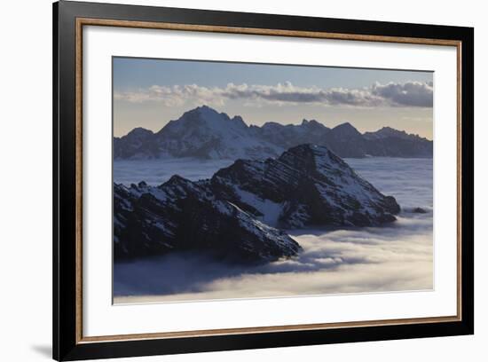 Italy, Lombardy, Stilfser Joch (Col) National Park, View of Monte Scorluzzo, Cresta Di Riding-Rainer Mirau-Framed Photographic Print