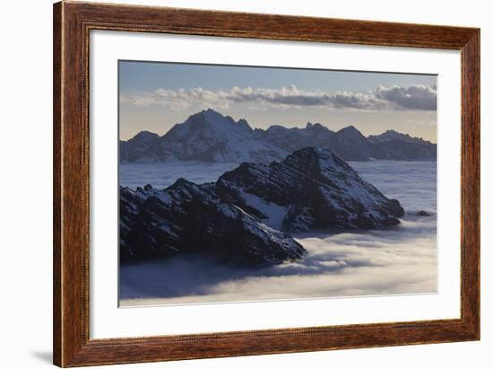 Italy, Lombardy, Stilfser Joch (Col) National Park, View of Monte Scorluzzo, Cresta Di Riding-Rainer Mirau-Framed Photographic Print