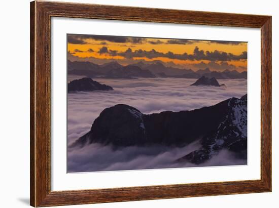 Italy, Lombardy, View of Monte Scorluzzo in to the Direction Engadin-Rainer Mirau-Framed Photographic Print