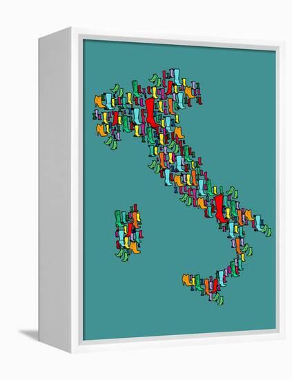 Italy Map 2-Mark Ashkenazi-Framed Premier Image Canvas