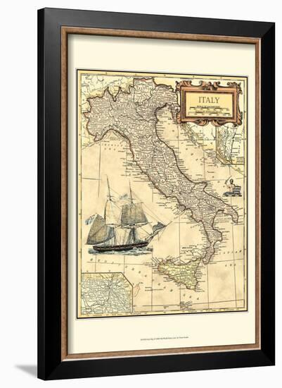 Framed Map Of Italy Italy Map' Framed Art Print | Art.com Framed Map Of Italy Italy Map' Framed Art Print | Art.com