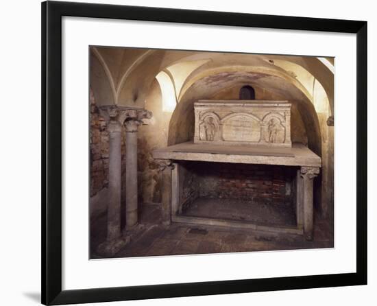 Italy, Milan, Basilica of Sant'Ambrogio, Ciel D'Oro, Oratory of San Vittore-null-Framed Giclee Print