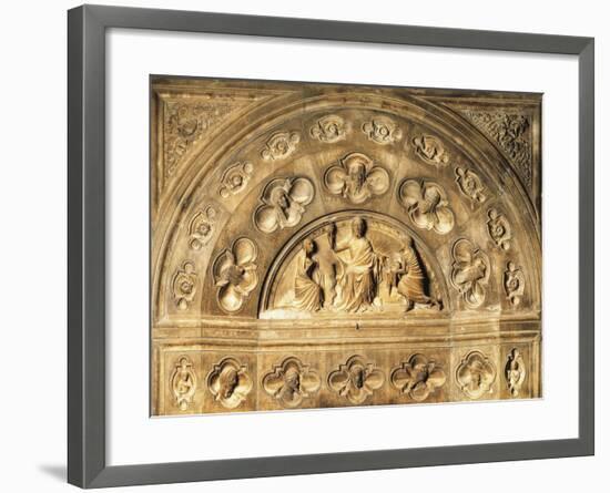 Italy, Milan Cathedral, Blessing Redeemer, Lunette from Above Entrance to Northern Sacristy-null-Framed Giclee Print