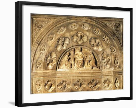 Italy, Milan Cathedral, Blessing Redeemer, Lunette from Above Entrance to Northern Sacristy-null-Framed Giclee Print