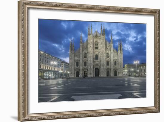 Italy, Milan, Cathedral Duomo di Milano at Dawn-Rob Tilley-Framed Photographic Print