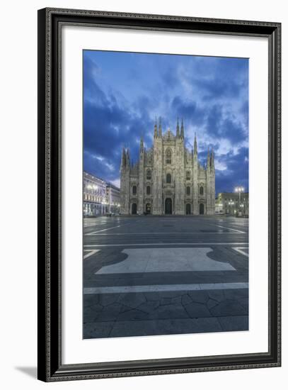 Italy, Milan, Cathedral Duomo di Milano at Dawn-Rob Tilley-Framed Photographic Print