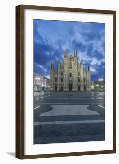 Italy, Milan, Cathedral Duomo di Milano at Dawn-Rob Tilley-Framed Photographic Print