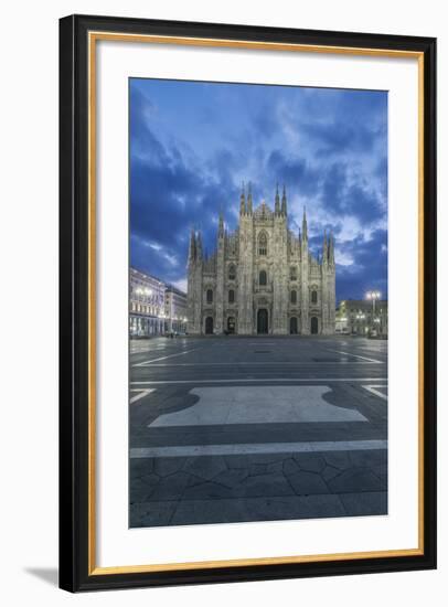 Italy, Milan, Cathedral Duomo di Milano at Dawn-Rob Tilley-Framed Photographic Print