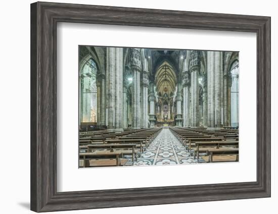 Italy, Milan, Cathedral Duomo di Milano Interior-Rob Tilley-Framed Photographic Print