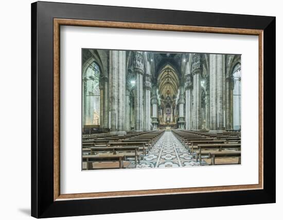 Italy, Milan, Cathedral Duomo di Milano Interior-Rob Tilley-Framed Photographic Print