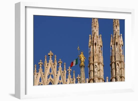 Italy. Milan Catheral. Madona Del Duomo, by Giuseppe Perego in 1774-null-Framed Giclee Print