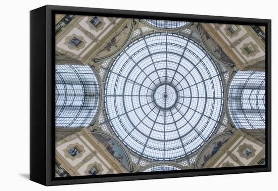 Italy, Milan, Galleria Vittorio Emanuele II Ceiling-Rob Tilley-Framed Premier Image Canvas