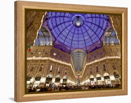 Italy, Milan, Galleria Vittorio Emanuele Ii-Michele Falzone-Framed Premier Image Canvas