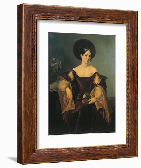 Italy, Milan, Portrait of French Mezzo-Soprano Maria Malibran-null-Framed Giclee Print