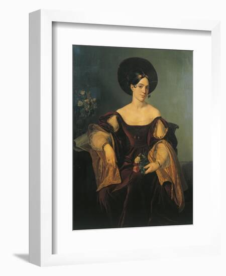 Italy, Milan, Portrait of French Mezzo-Soprano Maria Malibran-null-Framed Giclee Print