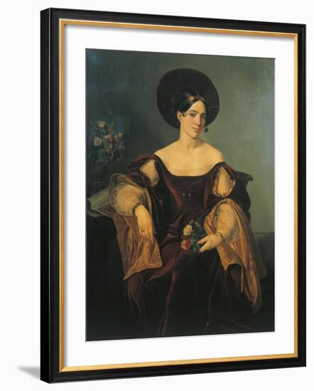 Italy, Milan, Portrait of French Mezzo-Soprano Maria Malibran-null-Framed Giclee Print