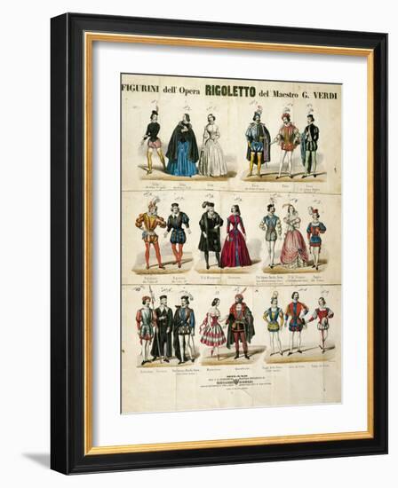 Italy, Milan, Sketches for "Rigoletto"-Giuseppe Verdi-Framed Giclee Print
