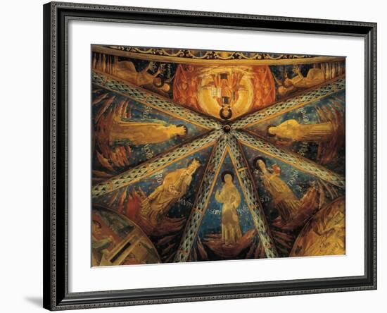 Italy, Montefalco, Vault of Apse of Church of Saint Francis Painted with Saints-null-Framed Giclee Print