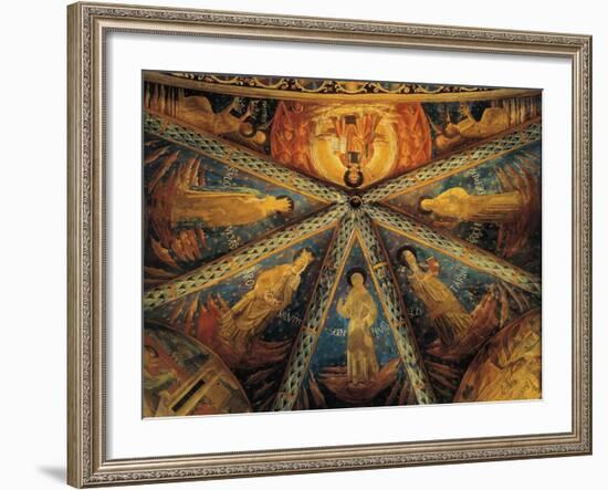 Italy, Montefalco, Vault of Apse of Church of Saint Francis Painted with Saints-null-Framed Giclee Print