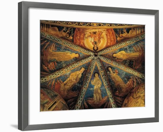 Italy, Montefalco, Vault of Apse of Church of Saint Francis Painted with Saints-null-Framed Giclee Print