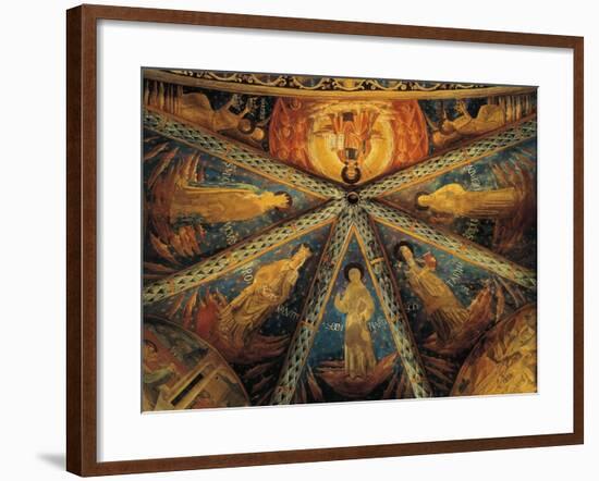 Italy, Montefalco, Vault of Apse of Church of Saint Francis Painted with Saints-null-Framed Giclee Print