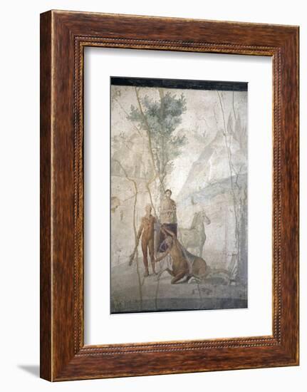 Italy, Naples, Naples Museum, from Pompeii, House of Jason (IX 5, 18), Heracles and Centaur-Samuel Magal-Framed Photographic Print