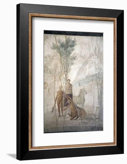 Italy, Naples, Naples Museum, from Pompeii, House of Jason (IX 5, 18), Heracles and Centaur-Samuel Magal-Framed Photographic Print