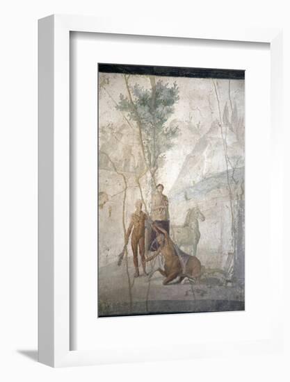 Italy, Naples, Naples Museum, from Pompeii, House of Jason (IX 5, 18), Heracles and Centaur-Samuel Magal-Framed Photographic Print