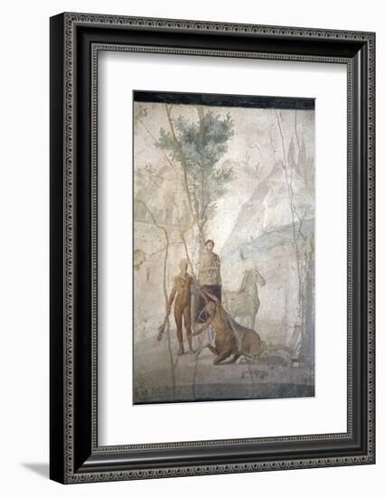 Italy, Naples, Naples Museum, from Pompeii, House of Jason (IX 5, 18), Heracles and Centaur-Samuel Magal-Framed Photographic Print