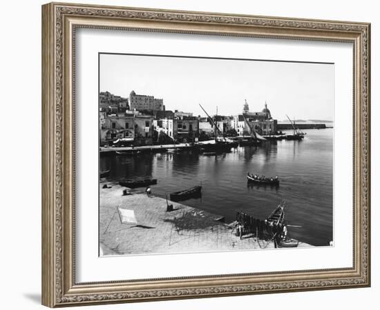 Italy, Naples, Pozzuoli, Panoramic View of City and Gulf-null-Framed Giclee Print