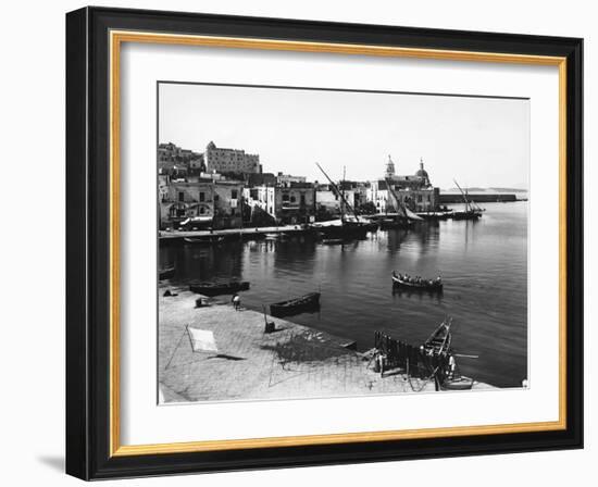 Italy, Naples, Pozzuoli, Panoramic View of City and Gulf-null-Framed Giclee Print