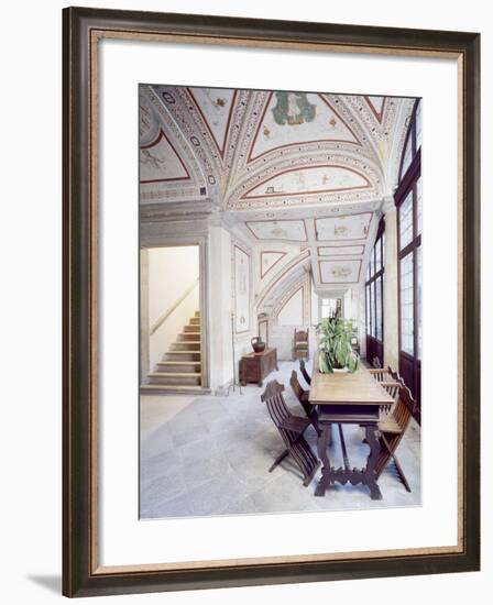 Italy, Piuro, Palazzo Vertemate Franchi, Bishop's Room Detail-null-Framed Giclee Print