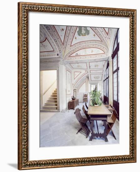 Italy, Piuro, Palazzo Vertemate Franchi, Bishop's Room Detail-null-Framed Giclee Print