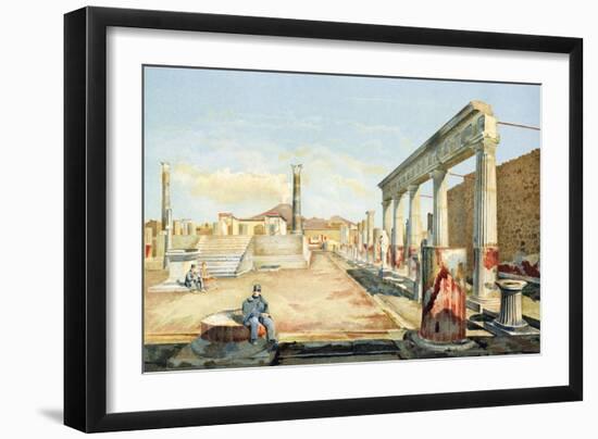 Italy, Pompeii, Mount Vesuvius-Fausto and Felice Niccolini-Framed Giclee Print