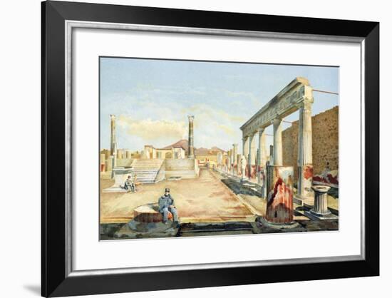 Italy, Pompeii, Mount Vesuvius-Fausto and Felice Niccolini-Framed Giclee Print