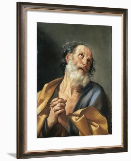 Italy, Portrait of Saint Peter Crying-null-Framed Giclee Print