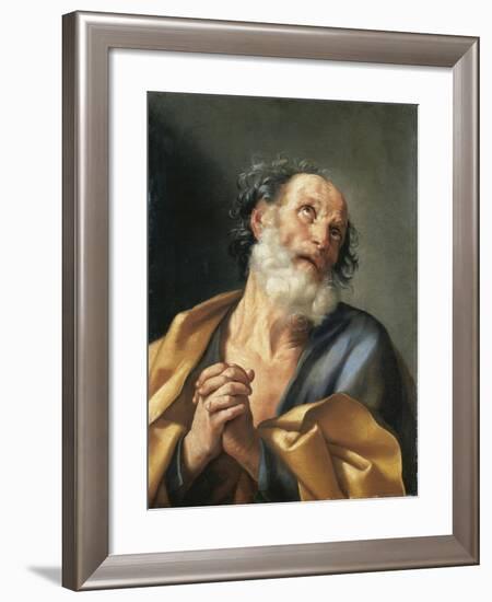 Italy, Portrait of Saint Peter Crying-null-Framed Giclee Print