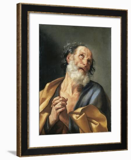 Italy, Portrait of Saint Peter Crying-null-Framed Giclee Print