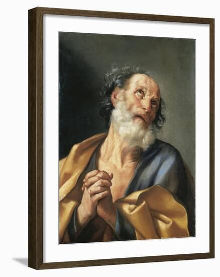 Italy, Portrait of Saint Peter Crying-null-Framed Giclee Print