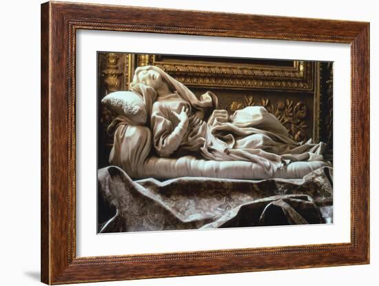 Italy, Rome, Church of San Francesco a Ripa, Blessed Ludovica Albertoni-Gian Lorenzo Bernini-Framed Giclee Print