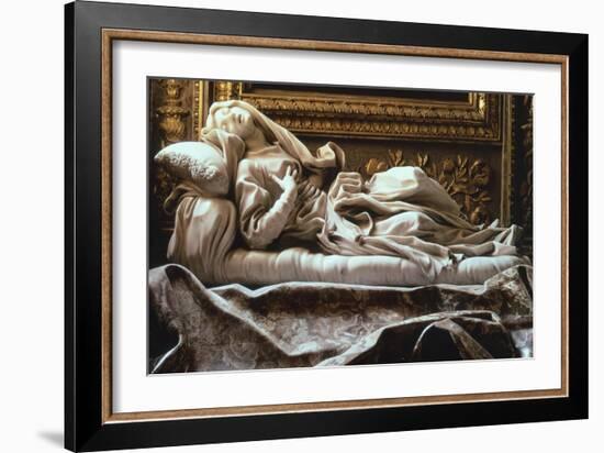 Italy, Rome, Church of San Francesco a Ripa, Blessed Ludovica Albertoni-Gian Lorenzo Bernini-Framed Giclee Print