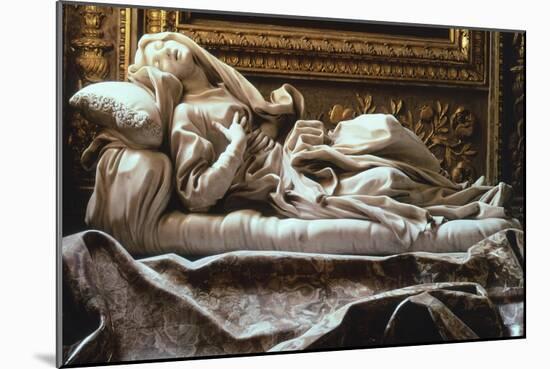 Italy, Rome, Church of San Francesco a Ripa, Blessed Ludovica Albertoni-Gian Lorenzo Bernini-Mounted Giclee Print