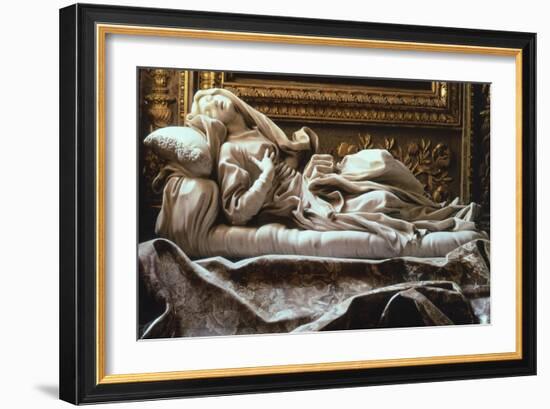 Italy, Rome, Church of San Francesco a Ripa, Blessed Ludovica Albertoni-Gian Lorenzo Bernini-Framed Giclee Print